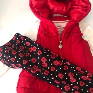 3T Red Vest W/Matching Top/Pants-Bundle & Save 20%